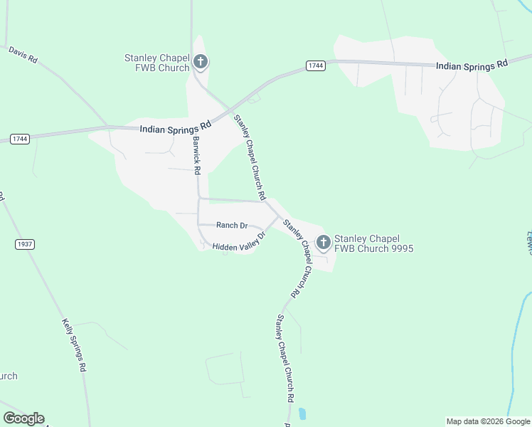 map of restaurants, bars, coffee shops, grocery stores, and more near 274 Barwick Road in Mount Olive
