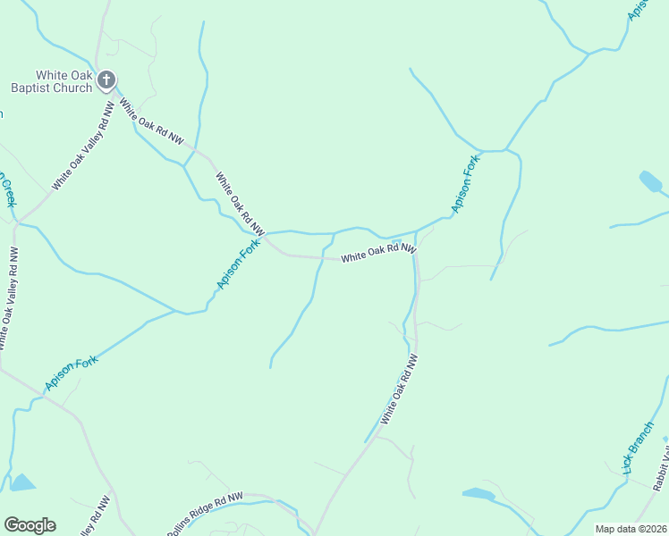 map of restaurants, bars, coffee shops, grocery stores, and more near 1441-1533 White Oak Road Northwest in Cleveland