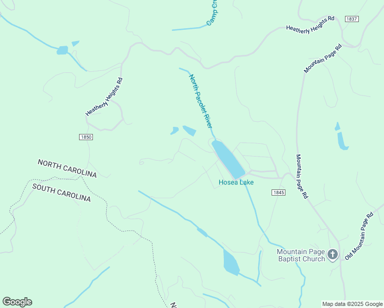 map of restaurants, bars, coffee shops, grocery stores, and more near 55 South Crescent Drive in Saluda