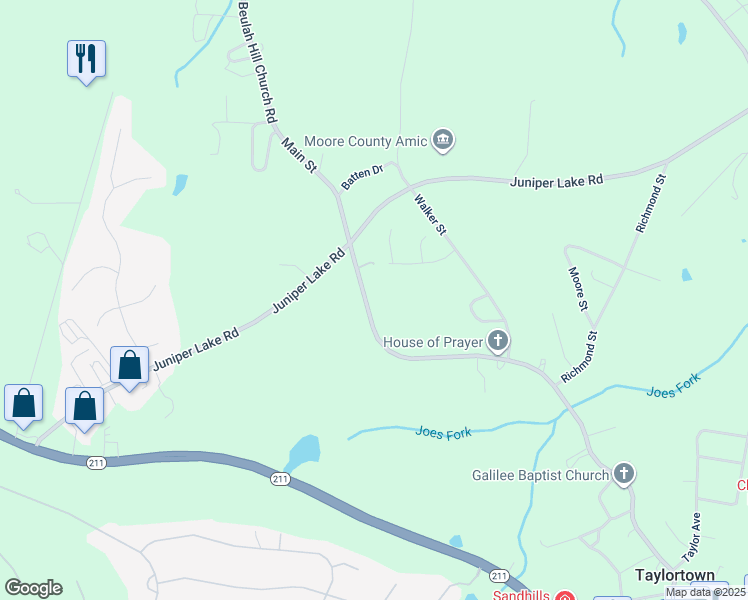 map of restaurants, bars, coffee shops, grocery stores, and more near 7681 Main Street in West End