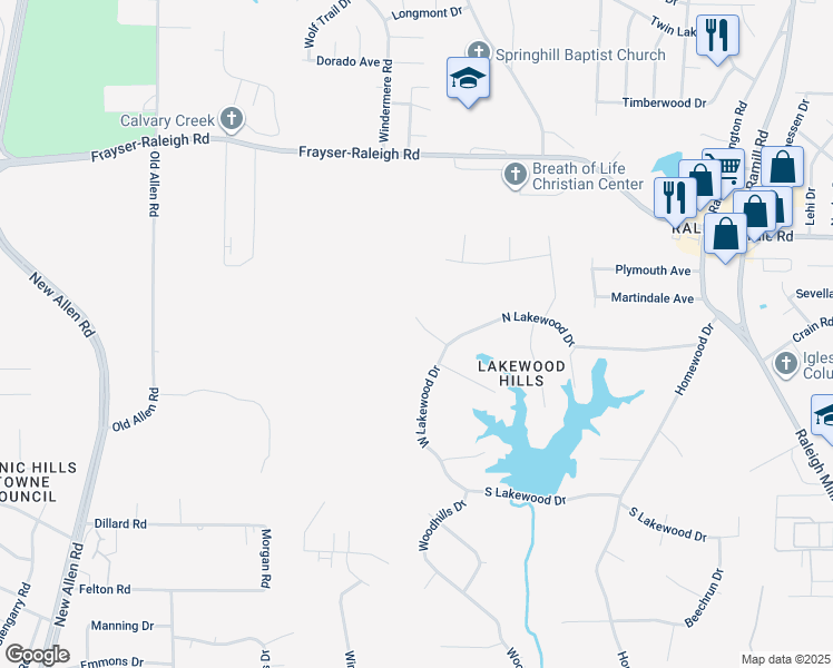 map of restaurants, bars, coffee shops, grocery stores, and more near 3713 Kildee Cove in Memphis