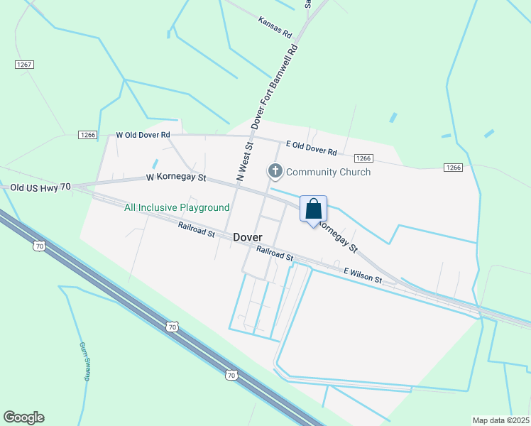 map of restaurants, bars, coffee shops, grocery stores, and more near 122 North Main Street in Dover