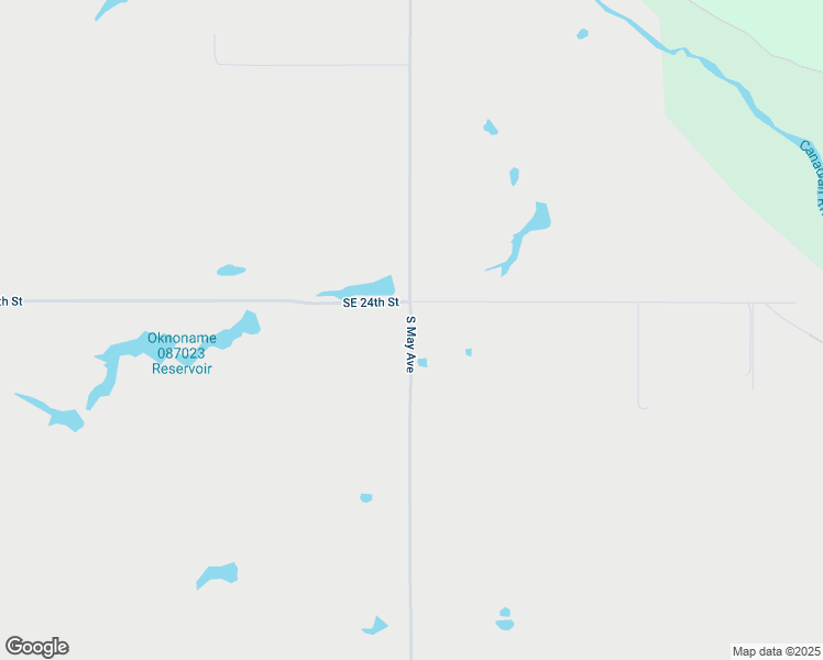 map of restaurants, bars, coffee shops, grocery stores, and more near 3920 South May Avenue in Newcastle