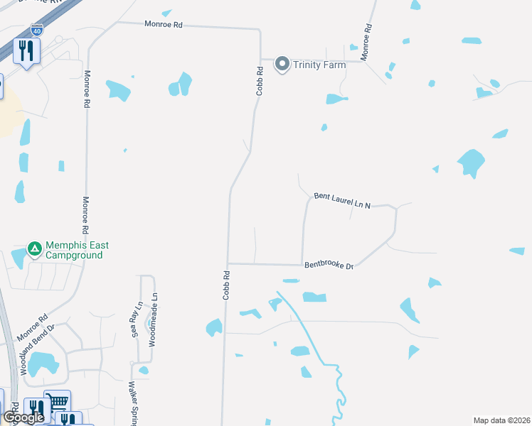 map of restaurants, bars, coffee shops, grocery stores, and more near 3358 Bentbrooke Cove in Lakeland