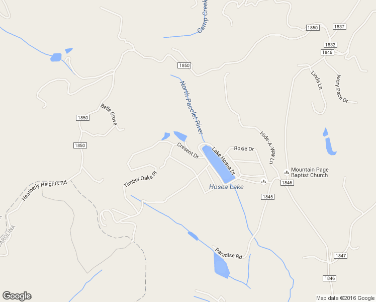 map of restaurants, bars, coffee shops, grocery stores, and more near Cresent Drive in Saluda