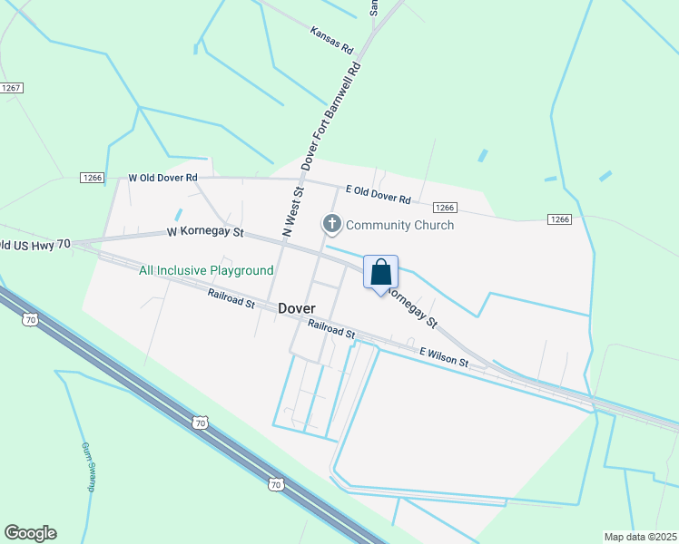 map of restaurants, bars, coffee shops, grocery stores, and more near 125 North Company Street in Dover