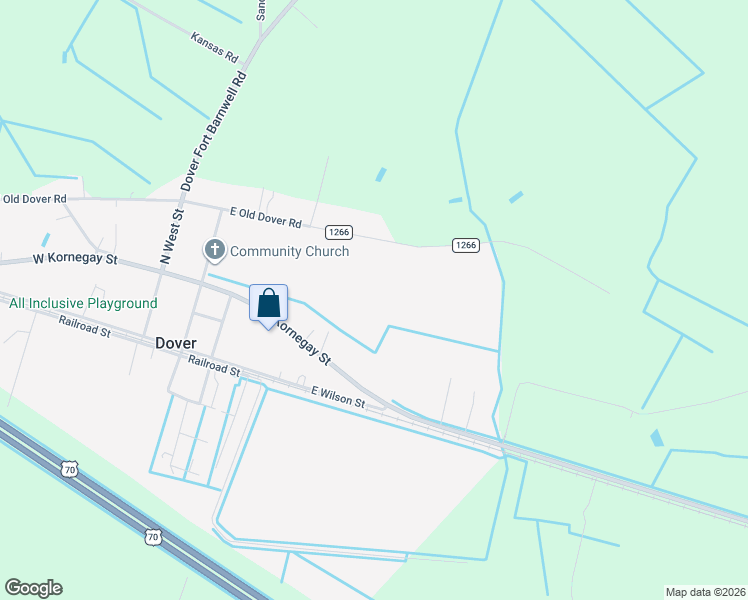 map of restaurants, bars, coffee shops, grocery stores, and more near 332 East Old Dover Road in Dover