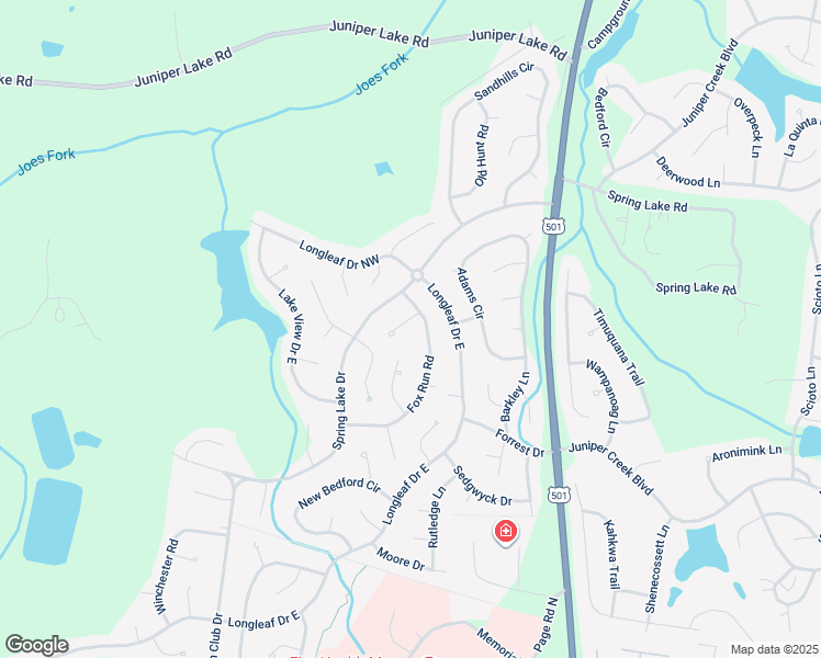 map of restaurants, bars, coffee shops, grocery stores, and more near 4 Monroe Lane in Pinehurst