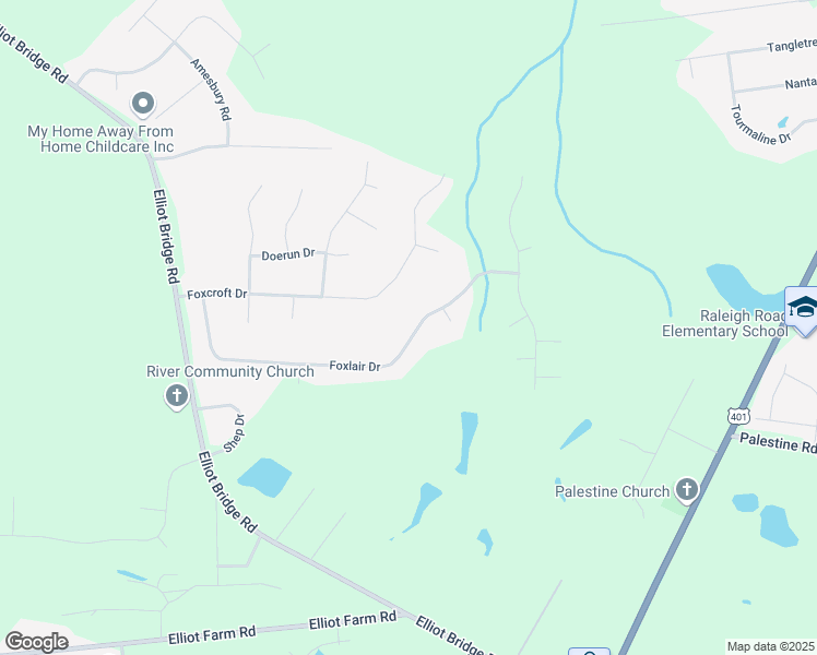 map of restaurants, bars, coffee shops, grocery stores, and more near 522 Foxlair Drive in Fayetteville