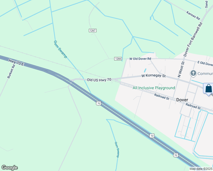 map of restaurants, bars, coffee shops, grocery stores, and more near 14410 Old US 70 Highway in Cove City