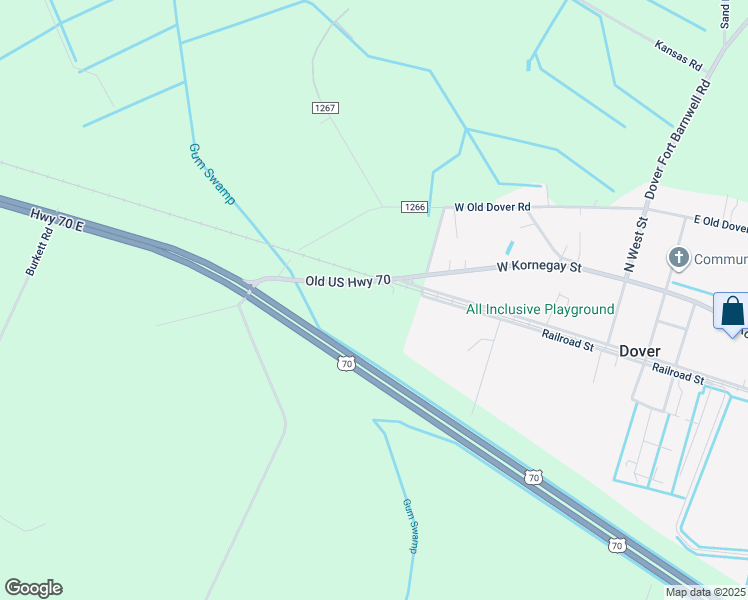 map of restaurants, bars, coffee shops, grocery stores, and more near 14410 Old US 70 Highway in Cove City
