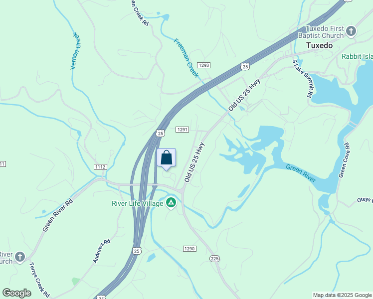 map of restaurants, bars, coffee shops, grocery stores, and more near 306 Old Greenville Road in Zirconia