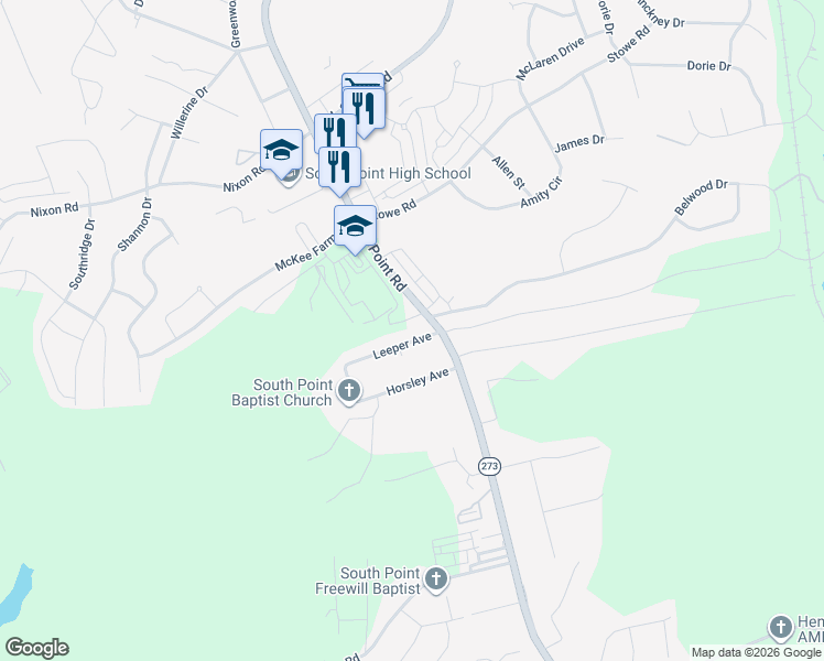 map of restaurants, bars, coffee shops, grocery stores, and more near 100 Leeper Avenue in Belmont