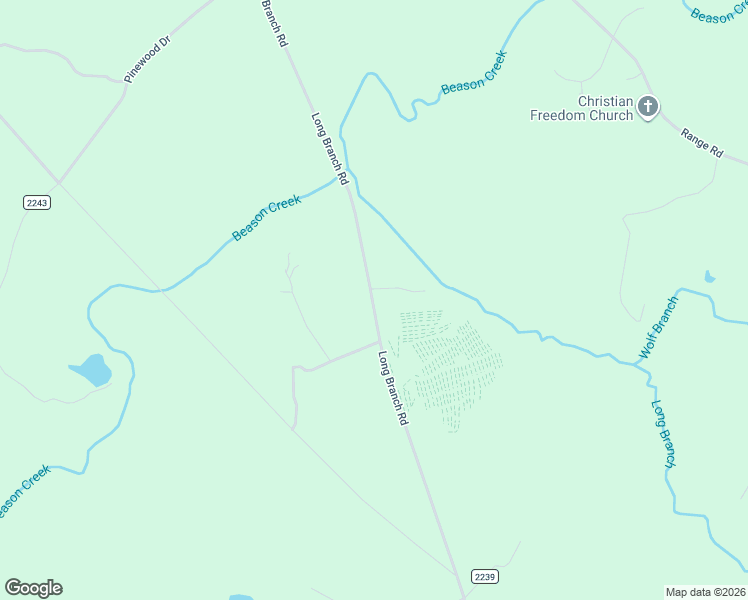 map of restaurants, bars, coffee shops, grocery stores, and more near 927 Long Branch Road in Grover