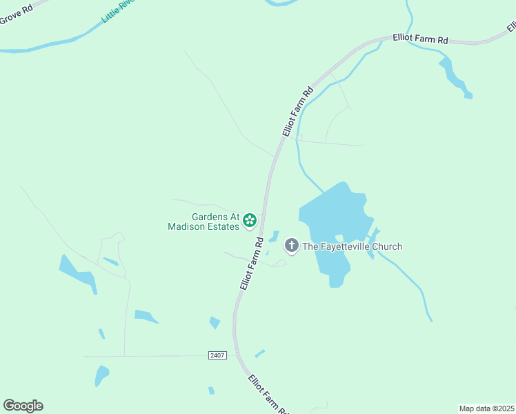 map of restaurants, bars, coffee shops, grocery stores, and more near 1819 Elliot Farm Road in Fayetteville
