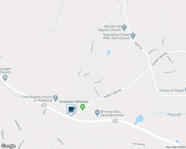 map of restaurants, bars, coffee shops, grocery stores, and more near 101 Sage Court in West End