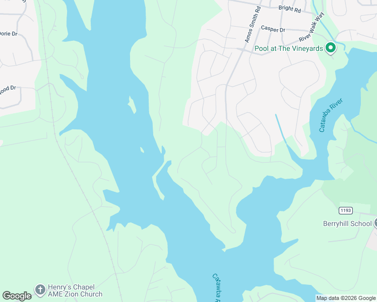 map of restaurants, bars, coffee shops, grocery stores, and more near 6620 Amos Smith Road in Charlotte