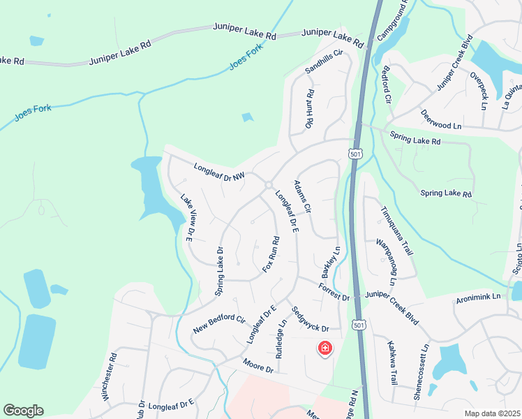 map of restaurants, bars, coffee shops, grocery stores, and more near 3 Monroe Lane in Pinehurst