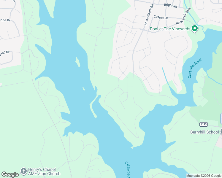 map of restaurants, bars, coffee shops, grocery stores, and more near 6620 Amos Smith Road in Charlotte