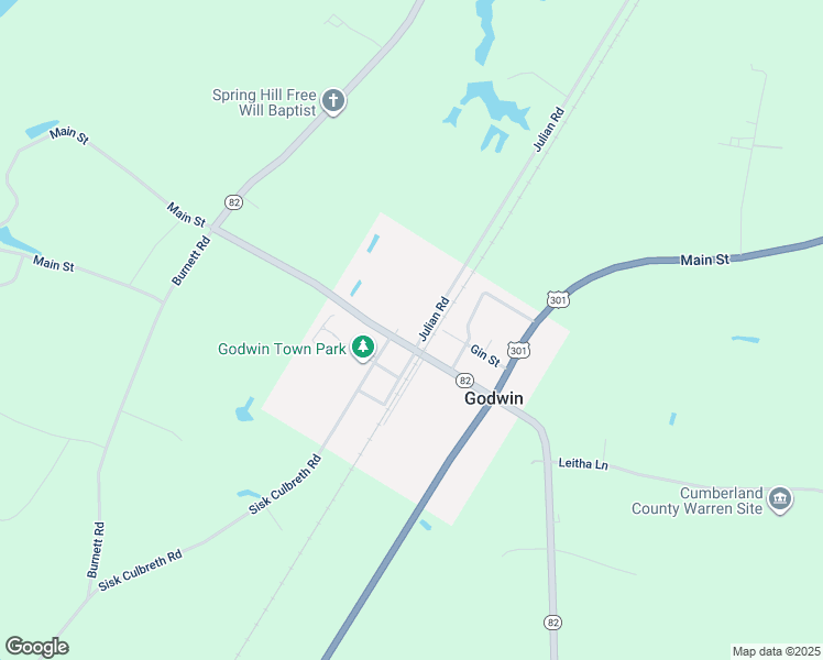 map of restaurants, bars, coffee shops, grocery stores, and more near 7413 Julian Rd in Godwin