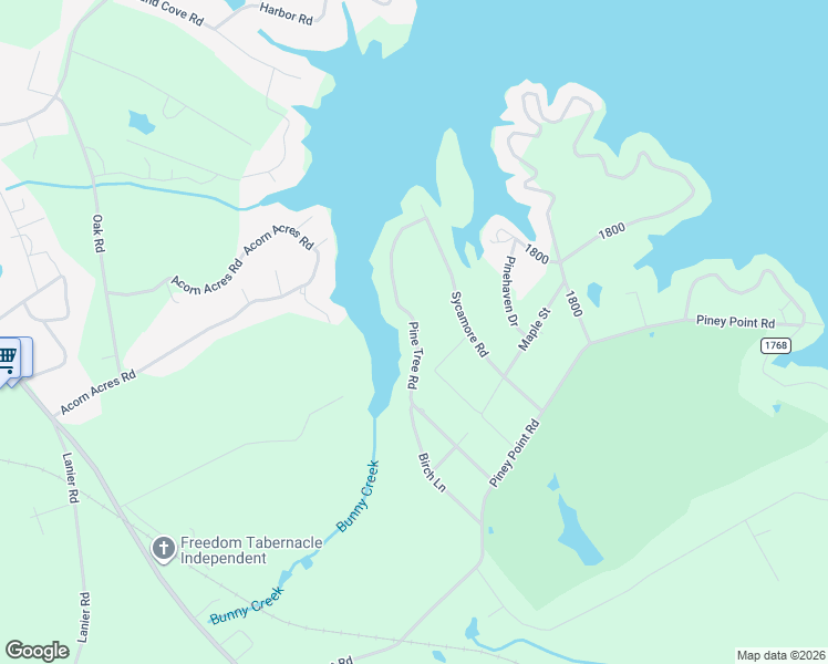 map of restaurants, bars, coffee shops, grocery stores, and more near 9775 Pine Tree Road in Norwood