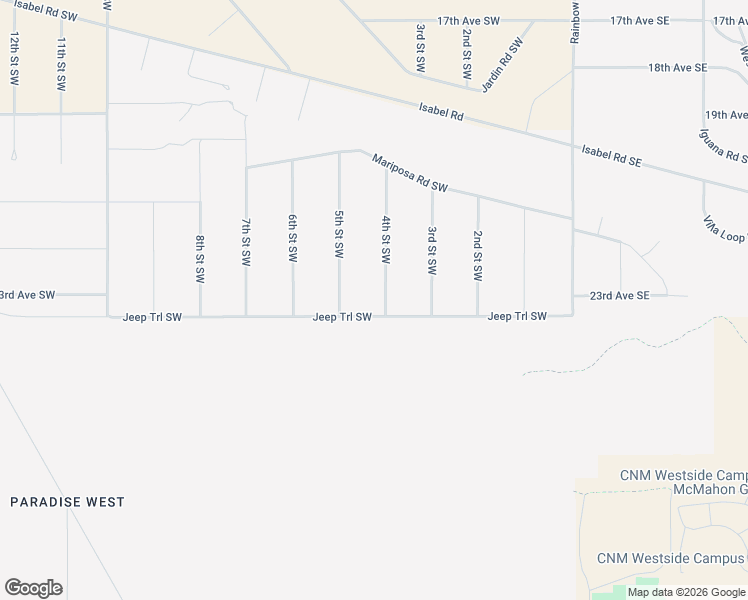 map of restaurants, bars, coffee shops, grocery stores, and more near 2304 5th Street Southwest in Rio Rancho