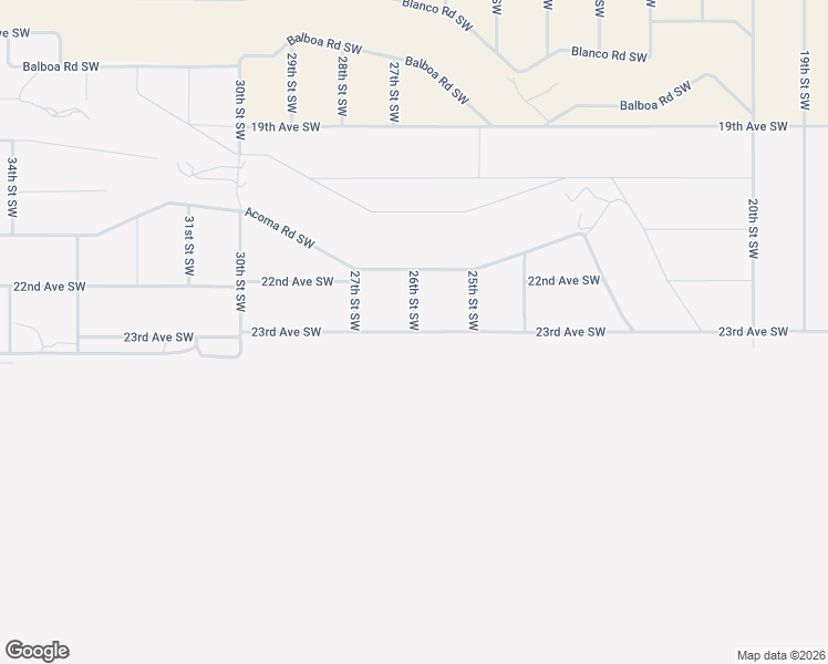 map of restaurants, bars, coffee shops, grocery stores, and more near 23rd Avenue Southwest in Rio Rancho