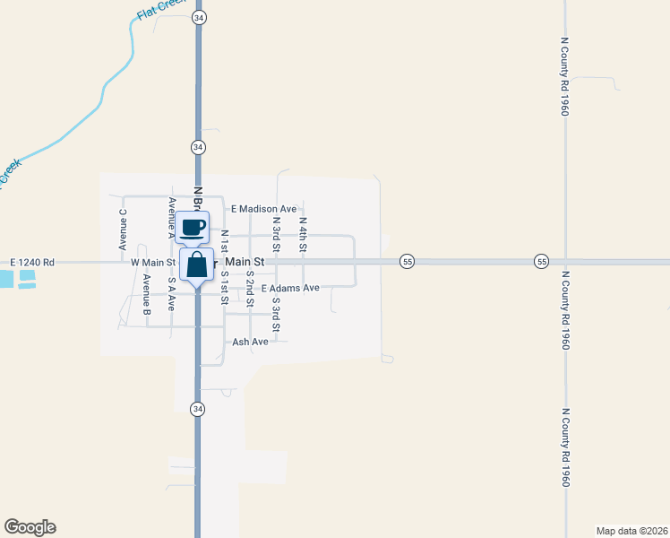 map of restaurants, bars, coffee shops, grocery stores, and more near 600 Main Street in Carter