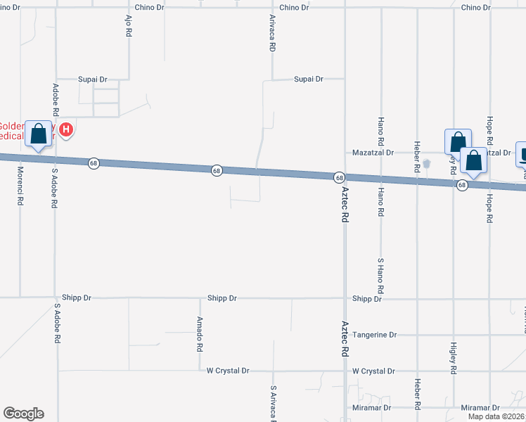 map of restaurants, bars, coffee shops, grocery stores, and more near 4640 West Highway 68 in Golden Valley