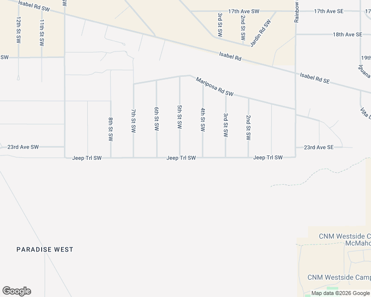 map of restaurants, bars, coffee shops, grocery stores, and more near 2304 5th Street Southwest in Rio Rancho