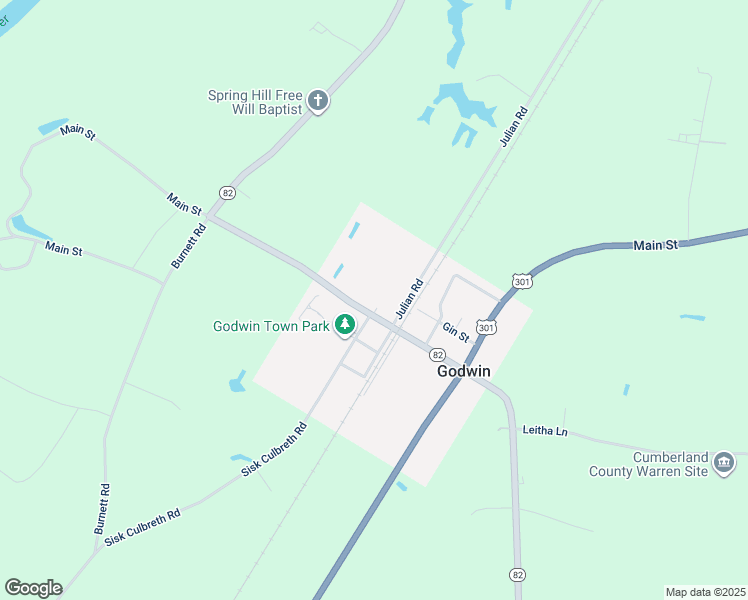 map of restaurants, bars, coffee shops, grocery stores, and more near 9008 Main Street in Godwin