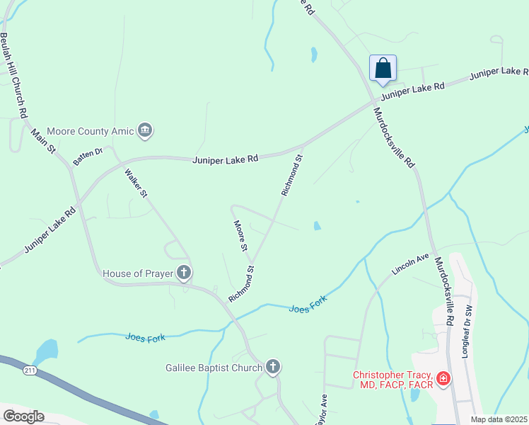 map of restaurants, bars, coffee shops, grocery stores, and more near West Montgomery Street in Taylortown