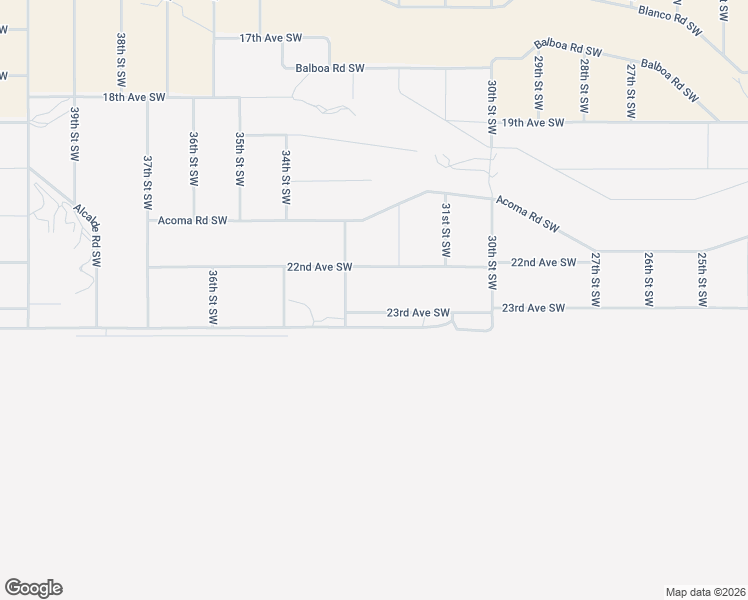 map of restaurants, bars, coffee shops, grocery stores, and more near 23rd Avenue Southwest in Rio Rancho