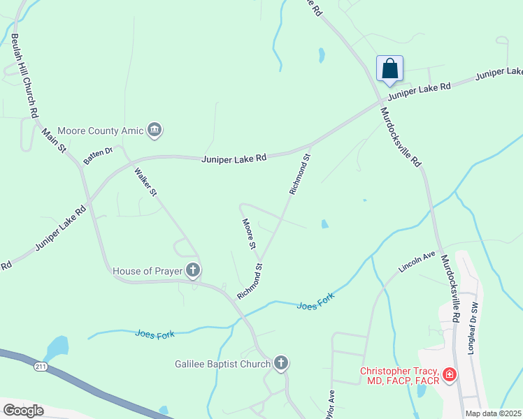 map of restaurants, bars, coffee shops, grocery stores, and more near West Montgomery Street in Taylortown