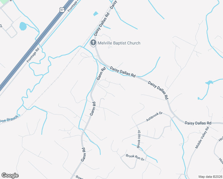 map of restaurants, bars, coffee shops, grocery stores, and more near 8814 Gann Road in Soddy-Daisy