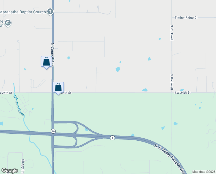 map of restaurants, bars, coffee shops, grocery stores, and more near 2895 Southwest 24th Street in Newcastle
