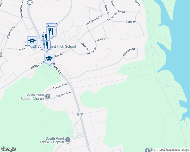 map of restaurants, bars, coffee shops, grocery stores, and more near 15 Bowen Drive in Belmont
