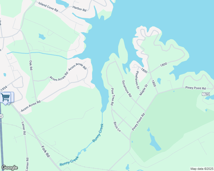 map of restaurants, bars, coffee shops, grocery stores, and more near 9803 Pine Tree Road in Norwood