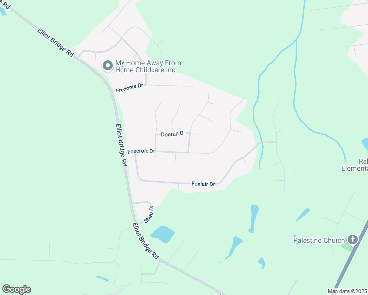 map of restaurants, bars, coffee shops, grocery stores, and more near 866 Foxcroft Drive in Fayetteville