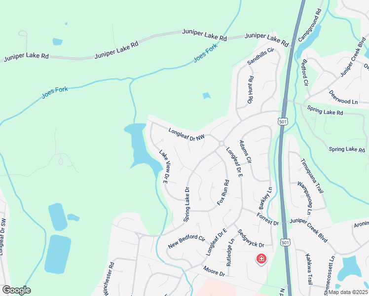 map of restaurants, bars, coffee shops, grocery stores, and more near 9 Alexander Lane in Pinehurst
