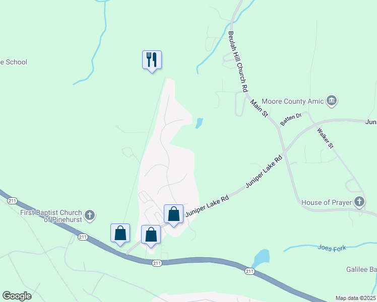 map of restaurants, bars, coffee shops, grocery stores, and more near 112 Pinesage Drive in West End