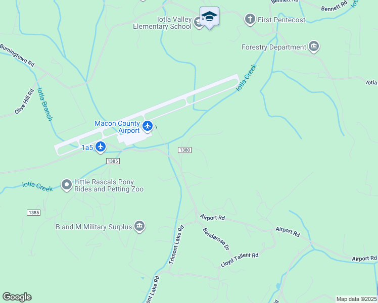 map of restaurants, bars, coffee shops, grocery stores, and more near 5 May Apple Lane in Franklin
