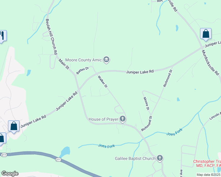 map of restaurants, bars, coffee shops, grocery stores, and more near 181 Walker Street in Taylortown