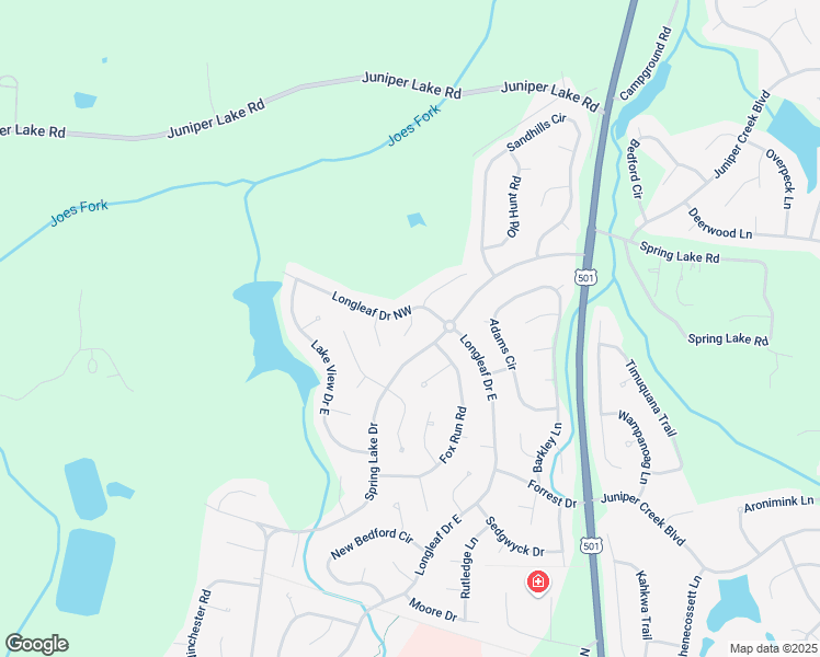 map of restaurants, bars, coffee shops, grocery stores, and more near 4 Duncan Lane in Pinehurst
