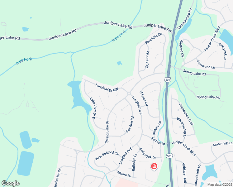 map of restaurants, bars, coffee shops, grocery stores, and more near 1 Duncan Lane in Pinehurst