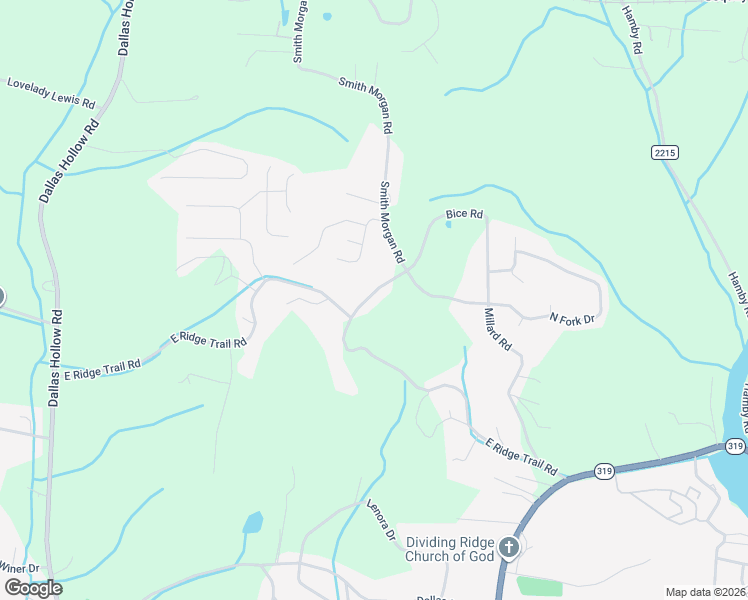 map of restaurants, bars, coffee shops, grocery stores, and more near 1824 Millard Road in Soddy-Daisy