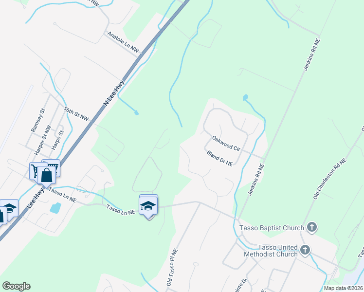 map of restaurants, bars, coffee shops, grocery stores, and more near 330 Ashlin Meadow Lane Northeast in Cleveland