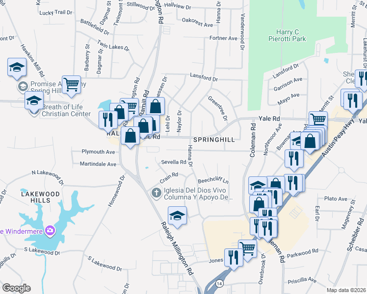 map of restaurants, bars, coffee shops, grocery stores, and more near in Memphis