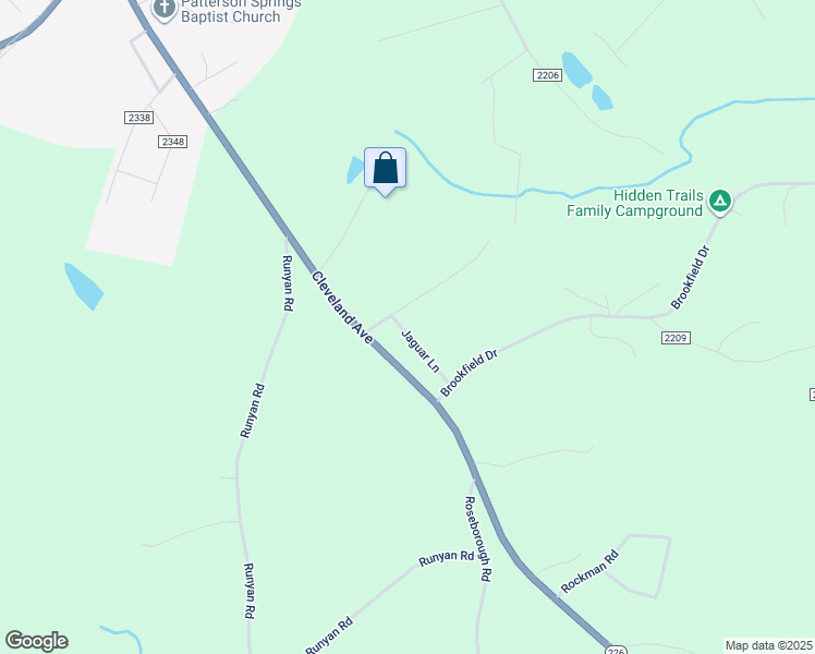 map of restaurants, bars, coffee shops, grocery stores, and more near 114 Jaguar Lane in Grover