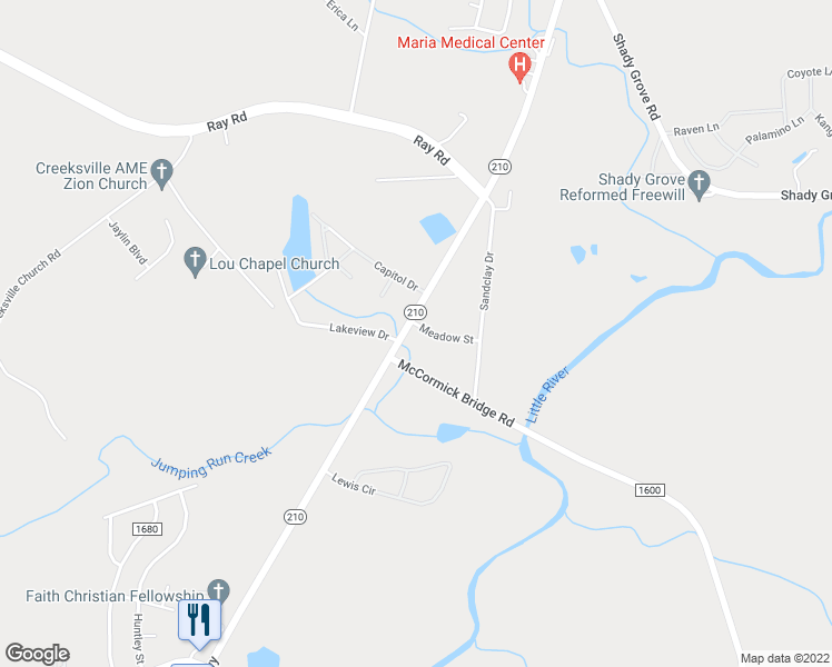 map of restaurants, bars, coffee shops, grocery stores, and more near 20 Meadow Street in Spring Lake